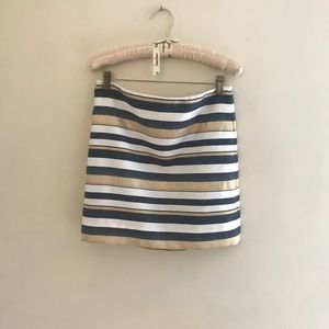 J. Crew mini striped skirt